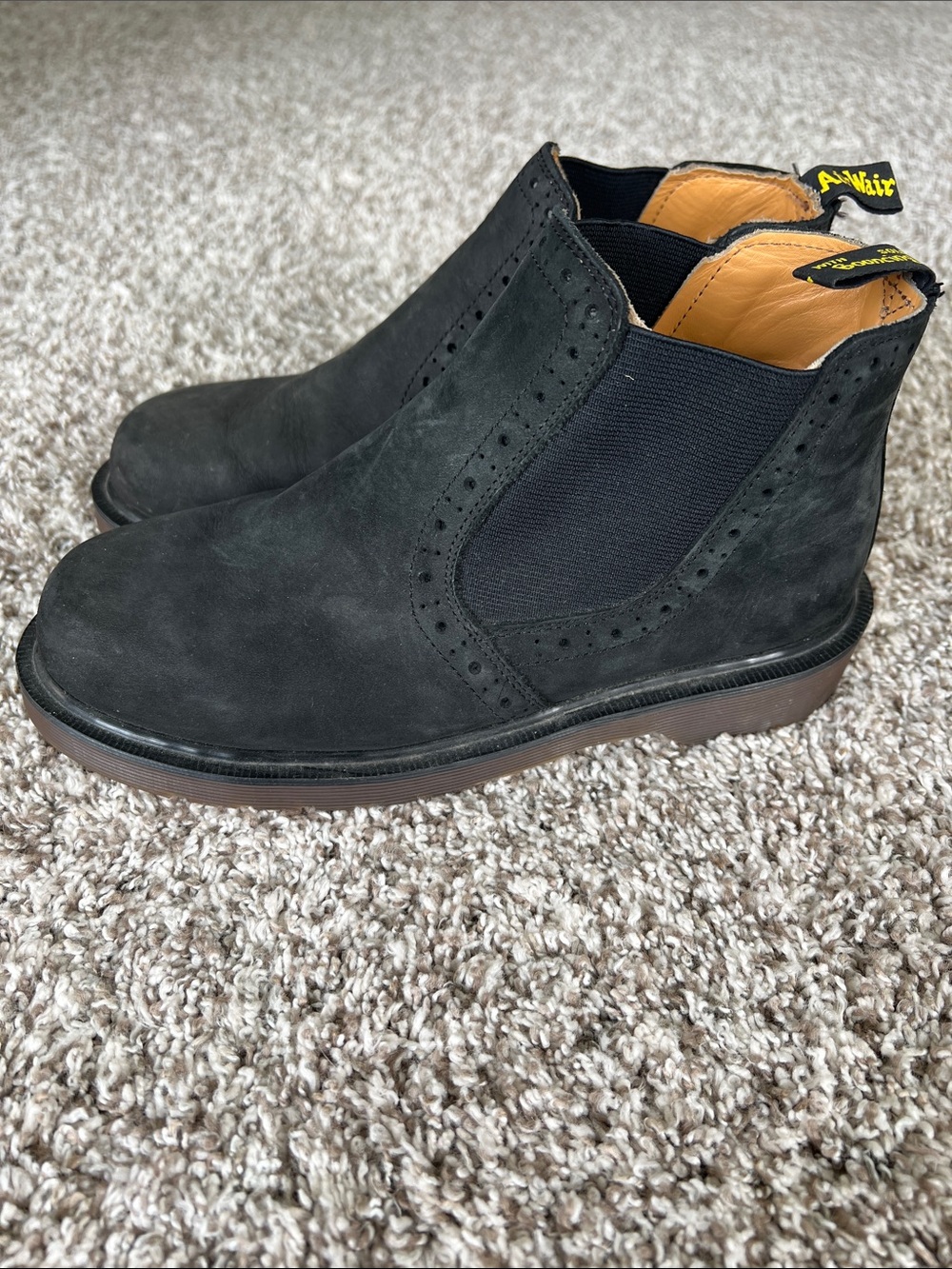 Dr. Martens Kids Mono Milled Nubuck Chelsea Boots Size 4 - Picture 3 of 8